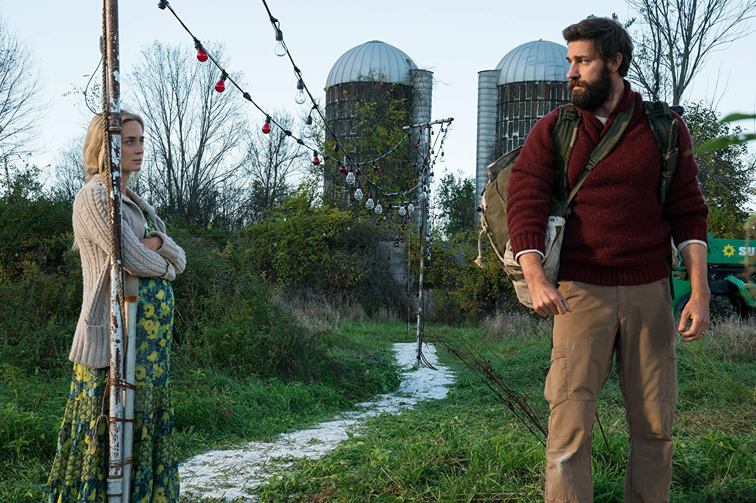 Emily Blunt and John Krasinski in the Paramount Pictures release A Quiet Place