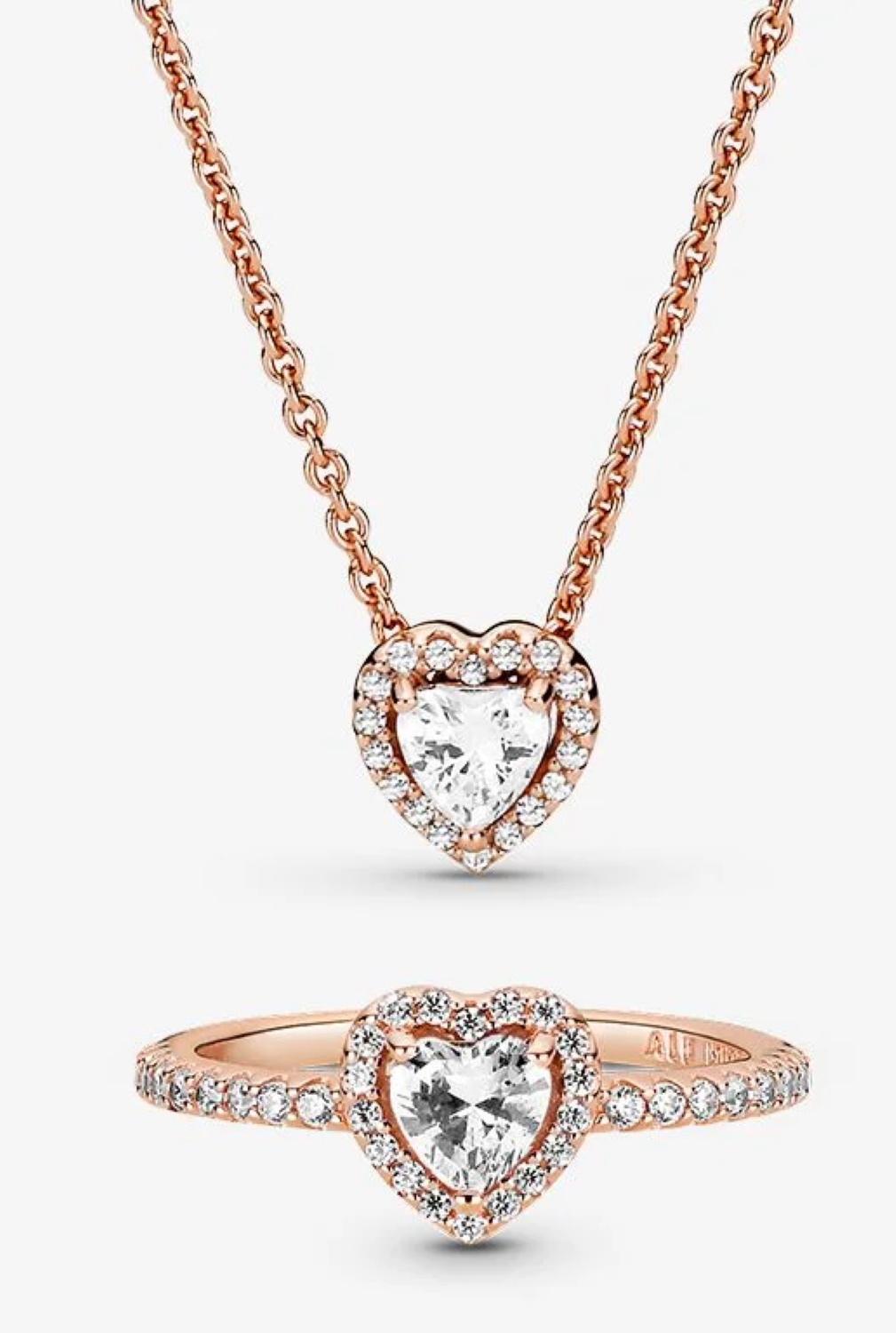 Pandora Classic Love Necklace and Ring Set